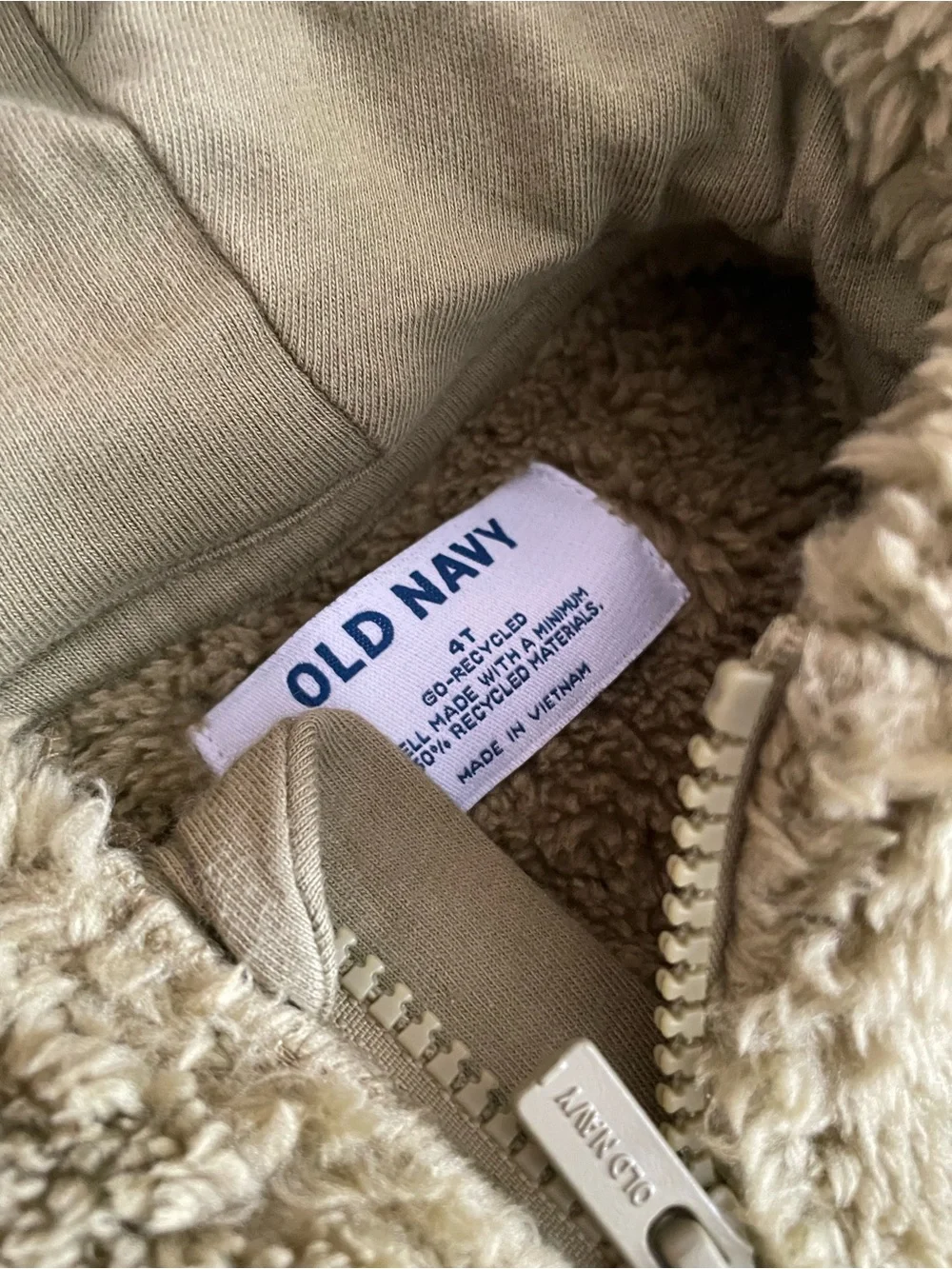 Old Navy Dinosaur Sherpa Zip Hoodie 4T